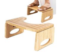 Taburete de inodoro de bambú, orinal plegable en cuclillas, orinal en cuclillas de madera plegable, taburete de baño para niños y adultos, taburete de madera resistente para orinal de baño