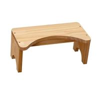 Taburete de inodoro de madera para adultos y personas mayores, diseño Kakt, cómodo reposapiés para inodoro en cuclillas, estabilidad mejorada, ideal para una mejor salud digestiva