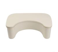 Taburete de inodoro en cuclillas con solución de almacenamiento para la organización del baño, fomenta la postura natural y un posicionamiento cómodo durante el uso del inodoro (beige)