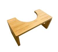 Taburete de inodoro plegable de bambú, taburete para adultos y niños para mejorar la postura del inodoro y la comodidad, taburete de inodoro con capa antideslizante, pie de inodoro portátil
