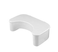 Taburete de inodoro que soporta movimientos intestinales naturales, fácil de mantener y convenientemente se dobla como almacenamiento (blanco)