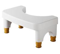 Taburete de inodoro, taburete de inodoro ajustable for adultos en cuclillas con capa antideslizante, taburete for hacer caca for baño, taburete de plástico resistente, taburete for hacer caca portátil