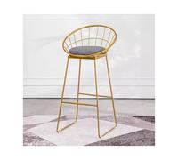 Taburete de isla Silla de bar con respaldo simple y moderno, arte del hierro, silla comedor for el hogar, taburete tienda ropa patas altas para comedor