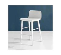 Taburete de isla Taburete alto blanco for bar, restaurante, hogar, silla alta de madera, varios tamaños opcionales para comedor(Pequeño)