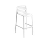 Taburete de Jardín 4 Patas Apilable Nardi Doga Stool 40348.00.000 Bianco
