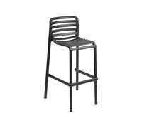 Taburete de Jardín 4 Patas Apilable Nardi Doga Stool 40348.02.000 Antracite