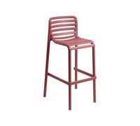 Taburete de Jardín 4 Patas Apilable Nardi Doga Stool 40348.21.000 Marsala
