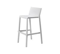 Taburete de Jardín 4 Patas Apilable Sin Brazos Nardi Trill Stool 40350.00.000 Bianco