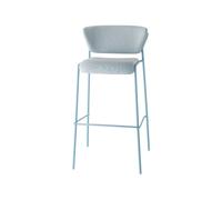 Taburete de Jardín 4 Patas Asiento tapizado Apilable Sin Brazos Scab Lisa Waterproof 2862 ZO WP 86 Azul