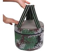 Taburete De Jardín Con Correa Camuflaje Ligero con Bolsillo para Móvil