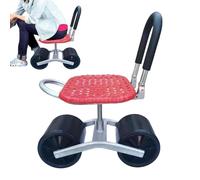 Taburete de jardín con ruedas, altura ajustable de metal giratorio de 360 grados, taburete de jardín al aire libre con ruedas, para mujeres, hombres, padres, personas mayores, jardinería, plantación
