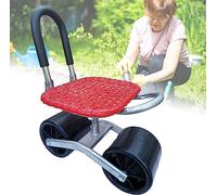 Taburete de jardín con ruedas y asiento rodante para jardinería fácil, silla de trabajo ligera para reducir la fatiga y moverse sin esfuerzo