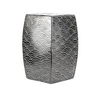 Taburete de jardín de cerámica, Taburete de cerámica con Forma de Tambor, esmaltado en Horno, Que Cambia de Color, for jardín, Patio, Interior y Exterior.