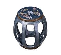 Taburete de jardín de madera maciza,Taburete decorativo de estilo chino, fácil de limpiar, no requiere montaje, adecuado para sala de estar, dormitorio, jardín al aire libre, patio 4 30x30x45cm