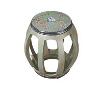 Taburete de jardín de madera maciza,Taburete decorativo de estilo chino, fácil de limpiar, no requiere montaje, adecuado para sala de estar, dormitorio, jardín al aire libre, patio 6 30x30x45cm