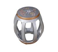 Taburete de jardín de madera maciza,Taburete decorativo de estilo chino, fácil de limpiar, no requiere montaje, adecuado para sala de estar, dormitorio, jardín al aire libre, patio 10 30x30x45cm