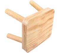Taburete de jardín de madera pequeño para adultos, taburete para baño, cambiador de zapatos, mesita de noche, taburete de ordeño de madera.