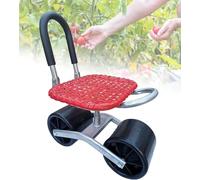 Taburete de jardín plegable portátil con asa, cómodo banco de deshierbe para jardinería, uso al aire libre y cuidado de plantas, soporta tareas de jardinería fáciles