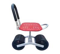 Taburete de jardinería con ruedas, asiento giratorio de 360 grados, altura y dirección ajustables, silla de trabajo móvil de jardín plegable, scooter de jardín