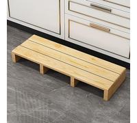 Taburete de madera antideslizante de 12/15 cm de altura, reposapiés de madera maciza para camas altas, seguro para interiores y exteriores, ayuda a la movilidad, diseño resistente y duradero, acabado