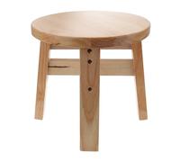 Taburete de Madera Antideslizante Redondo de 25cm, Naranja Varios estilos