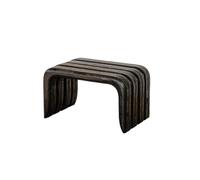 Taburete de madera estilo Wabi sabi para el hogar, salón, porche, jardín y sofá, reposapiés, taburete bajo para cambio de zapatos y tiempo libre del té