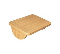 Taburete de madera hecho a mano para debajo del escritorio diseñado para comodidad de oficina y posturas durante largas horas de trabajo. Taburete de escritorio