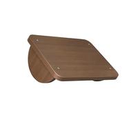 Taburete de madera hecho a mano para debajo del escritorio diseñado para comodidad de oficina y posturas durante largas horas de trabajo. Taburete de escritorio