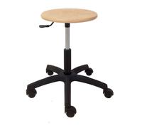 Taburete de madera Kinefis Economy: Sin respaldo y altura media de 51 - 71 cm