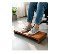 Taburete de madera maciza, antideslizante para interiores y exteriores, para oficina y mesita de noche