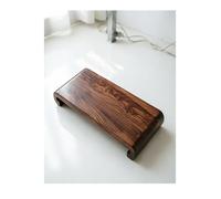 Taburete de madera maciza, antideslizante para interiores y exteriores, para oficina y mesita de noche