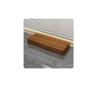 Taburete de madera maciza for adultos y personas mayores, plataforma de madera for movilidad interior/exterior con almohadillas antideslizantes for mesita de noche y cocina(Carbonized,50x30x15cm)