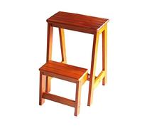Taburete de madera maciza para adultos, taburete de escalera de 2 niveles, estante versátil para el hogar, silla de comedor, banco de zapatos, escalera de escalón, diseño creativo