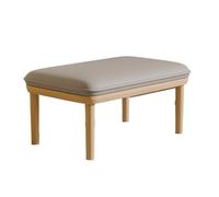 Taburete de madera maciza para cambiador de zapatos, entrada, sofá largo, taburete bajo, mesita de noche, taburete de cambio de zapatos de dormitorio(B)
