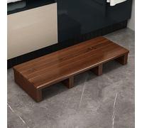 Taburete de madera para camas altas, parte inferior antideslizante, uso interior y exterior, 11 cm de altura, no requiere montaje