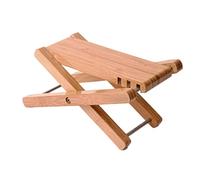 Taburete de madera para guitarra con altura ajustable, reposapiés plegable para guitarristas, diseño portátil