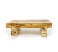 Taburete de Madera para Niños y Adultos, Taburete Multiusos para Camas Altas y Cocina, Madera, Portátil y Resistente, Regalo Ideal para la Familia (9.8×7×2.7in)
