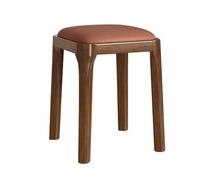 Taburete de madera, versátil y compacto para comedor, oficina, salón y dormitorio