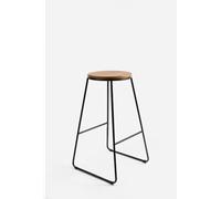 Taburete de madera y metal - Madera Natural - CONJUNTO: Por Unidad