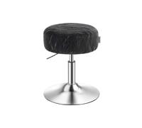 Taburete de Maquillaje 360° Giratorio PU Moderno Negro Tinta