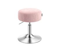 Taburete de Maquillaje 360° Giratorio PU Moderno Rosa Jalea