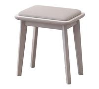 Taburete de maquillaje con reposapiés para mesa auxiliar, moderno sillón tapizado con patas tapizadas y de madera maciza para dormitorio, piano o terraza