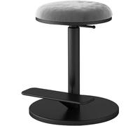 Taburete de maquillaje de altura ajustable, silla de tocador sin respaldo con reposapiés para sala de maquillaje y baño