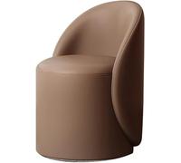 Taburete de maquillaje de lujo con respaldo giratorio, diseño simple, mueble de dormitorio, 40 x 40 x 67 cm, elegante y cómodo, perfecto para decoración del hogar