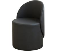 Taburete de maquillaje de lujo con respaldo giratorio para dormitorio, elegante tocador, diseño simple, 40 x 40 x 67 cm, perfecto para belleza y comodidad