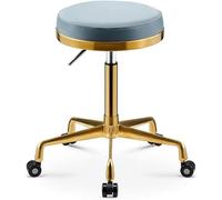 Taburete de maquillaje de metal ajustable para tocadores, peluqueros y salones de manicura, altura versátil para máxima comodidad