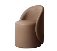 Taburete de maquillaje giratorio con respaldo, diseño compacto para dormitorio, tocador, mejora la comodidad y el estilo