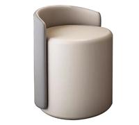 Taburete de maquillaje, silla giratoria de 360° con respaldo para sala de estar y dormitorio