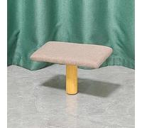 Taburete de meditación zen de madera maciza, moderno asiento de rodillas con una sola pierna para corrección de postura y comodidad en el hogar, color beige, ideal para entusiastas de la meditación y