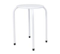 Taburete de metal - Blanco